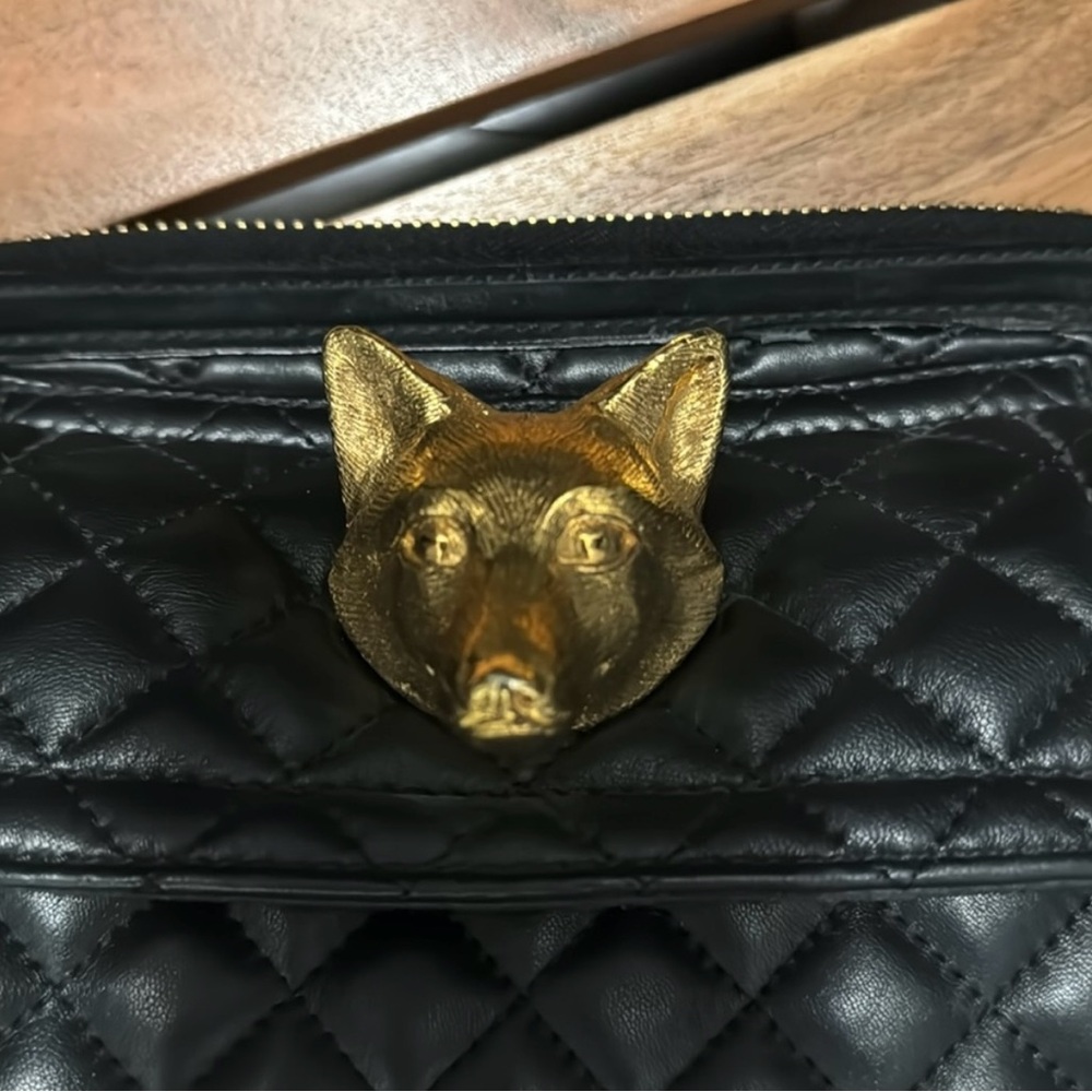 Authentic Burberry Fox Head Clutch - Picture 2 of 14